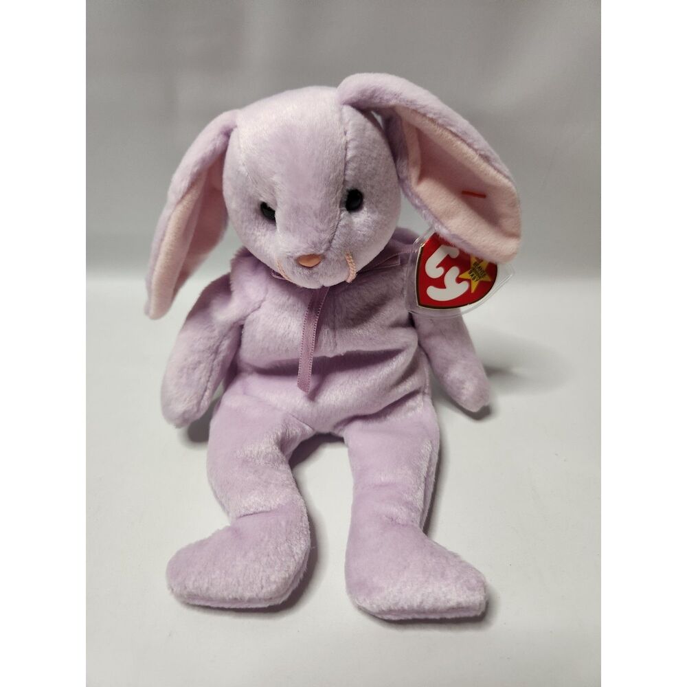 Ty Beanie Baby Floppity Vintage 1996 Purple Bunny